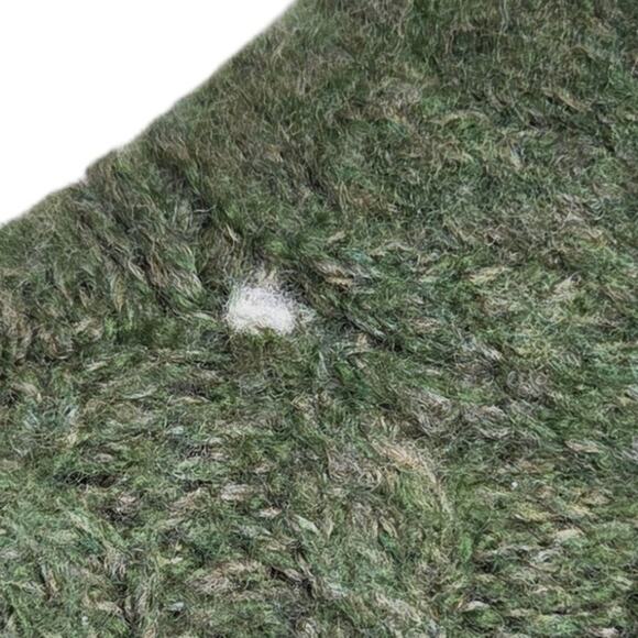 Carraig Donn Women 100% Merino Wool Green Cable Knit Sweater Ireland Heritage - Picture 10 of 12